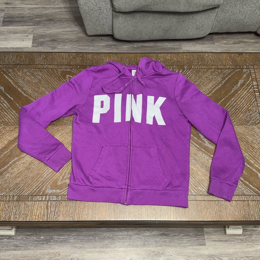 PINK Victoria Secret Zip up Sweater with Hoodie